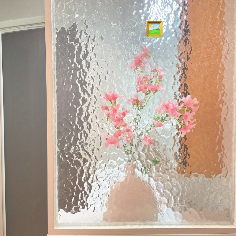 One Roll of -and-Stick Glass Sticker, -Resistant and Privacy Enhancing Decal, Suitable for Bathroom Doors,  ,  , PVC Material | Bathroom Window Decor |   Film