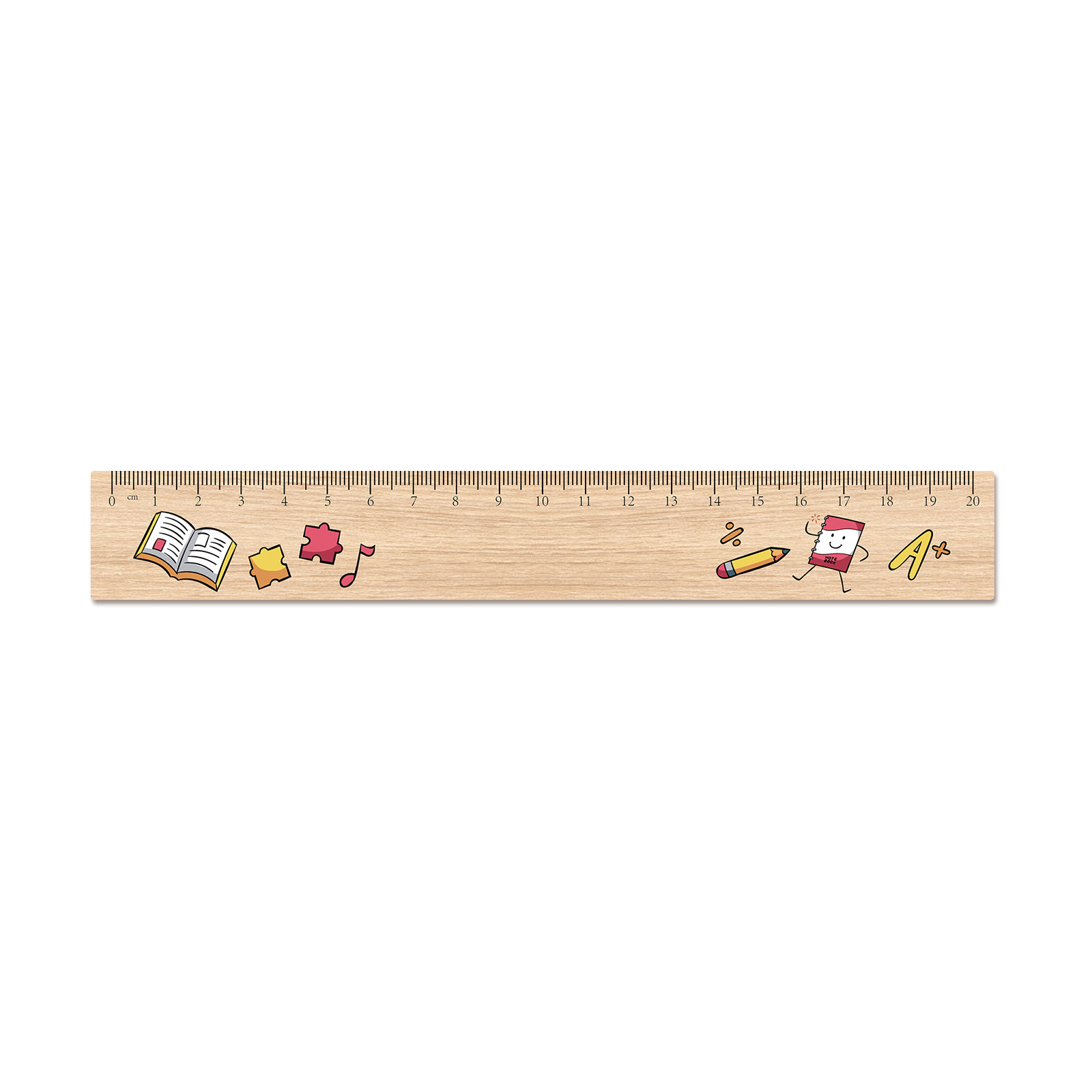 Image of 2d Flat, 1pc Custom Name Personalized Ruler, Suitable For First Day Of School, Designs With Name Wooden Ruler - Back To School Or First Day Of Class Gift, Educational Supplies Math Instrument, 2d Flat