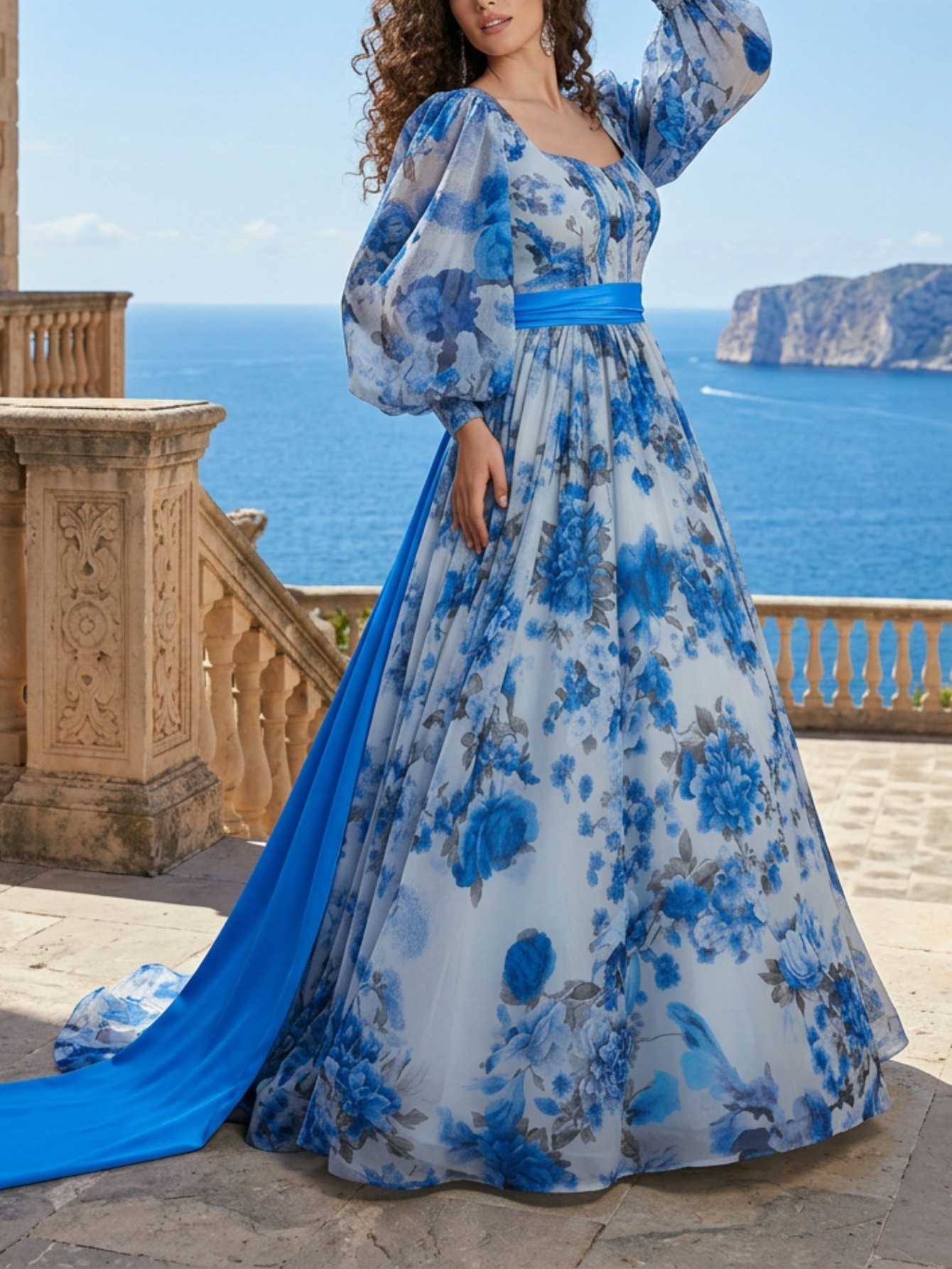 knee length dresses for ladies Traditional Maxi Eid Kaftan main image 1
