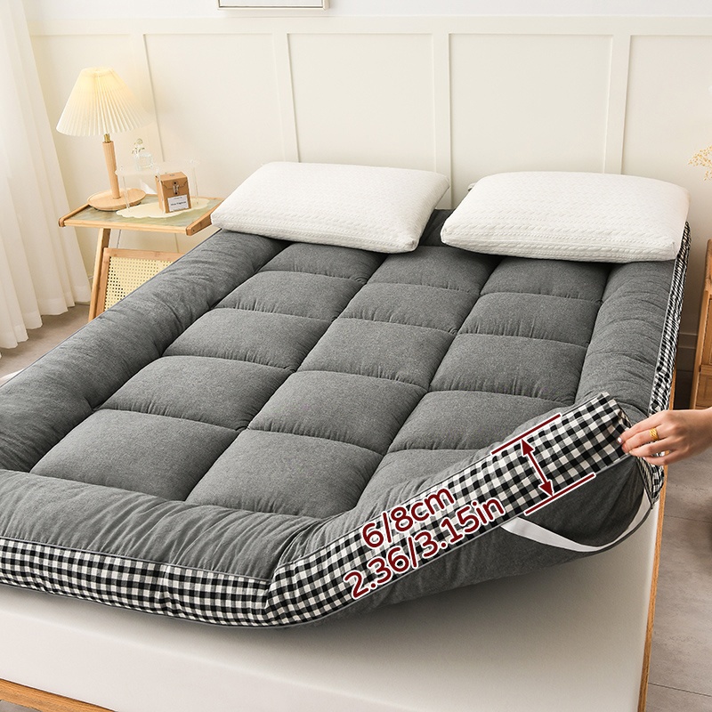 Thickened And Enlarged Queen/ Mattress, Autumn-winter Style, Machine Washable, And Support, Full Mattress Size (queen, King), Thickened Mattress Pad, Thickened Mattress, Supportive Sleeping Surface