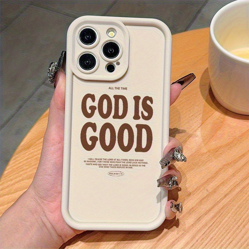 Gaozhu Antique White Simple Creative Divine Language Design TPU Shockproof Case for Apple iPhone 6/7/8/X/Xs/XR/XS Max/11/12/13/14/15/16 Pro Max