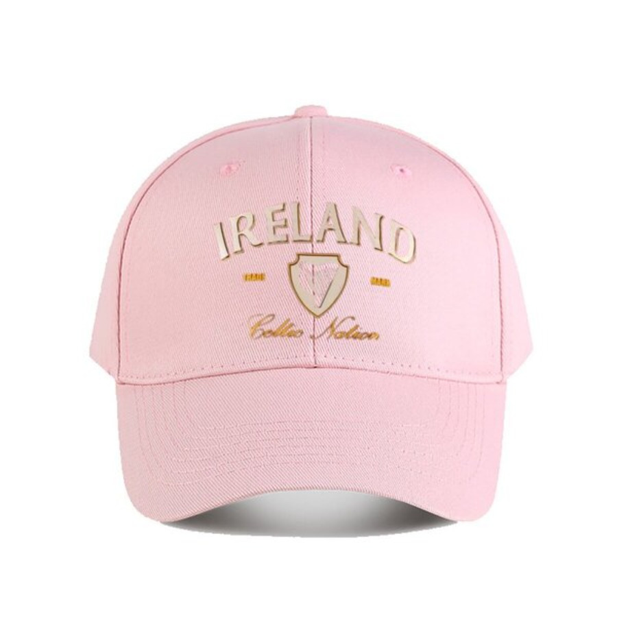 

Ireland Baseball Cap, 100% Polyester Casual Hat With Print And White