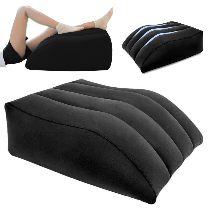 Image of This Inflatable Pillow Features An Ergonomic 45-degree Tilt Design, Suitable For Supporting The Back, Legs, And Feet. A Versatile Support Pillow For Home, Office, And Car Use.