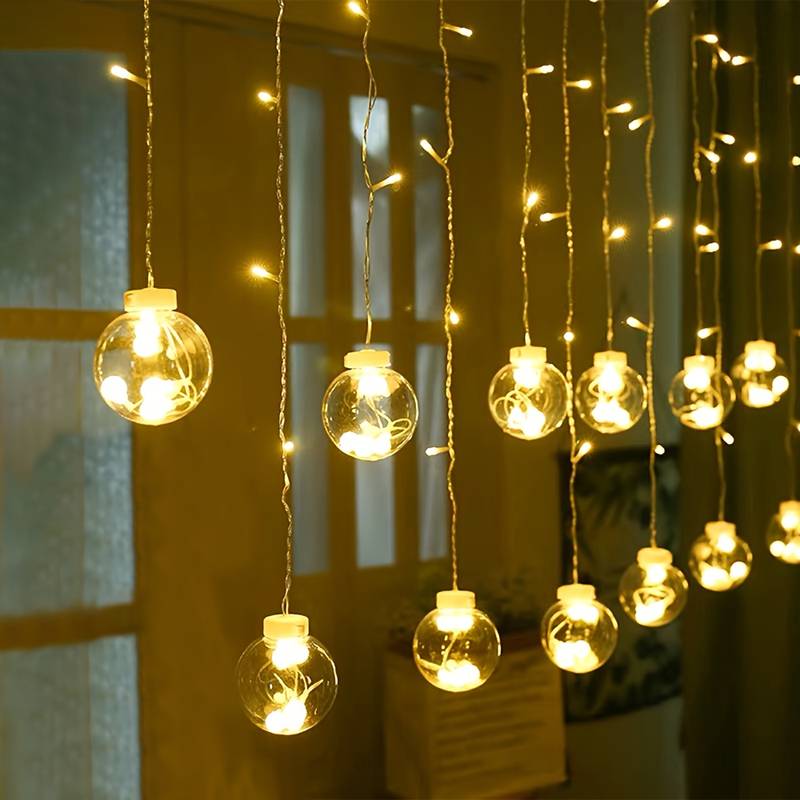 TEMU 3. 5meter Fairy String Lights With 12 Lights, Solar Powered, Christmas, Valentine's Day, Birthday, , Outdoor String Lights, Holiday Decoration,