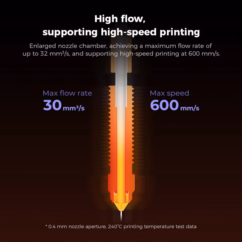 k1 k1 1c hot end supports high temperature 600mm s high speed printing supports k1 1c k1se printers 3d printer parts and accessories Product details 5