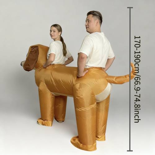 disfraz inflable de perro salchicha para , traje de cuerpo completo de dibujos animados de perro salchicha, inflable extragrande con ventilador eléctrico para de halloween, juego de , de festival y fotografía (no batería)