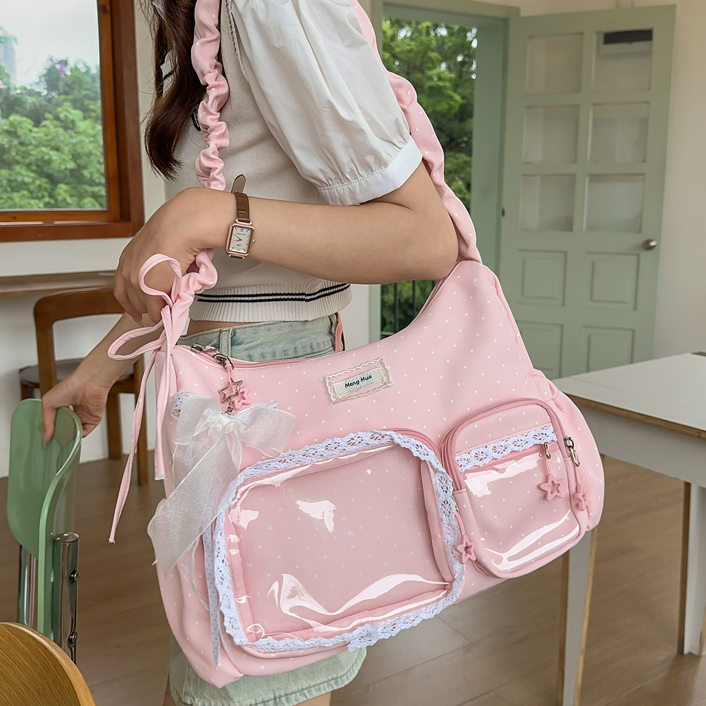 TEMU New Casual, Fashionable, And Stylish Small Square Bag With A Niche Design That Appeals To A Girly Heart. Perfect For Outdoor , Shopping, And