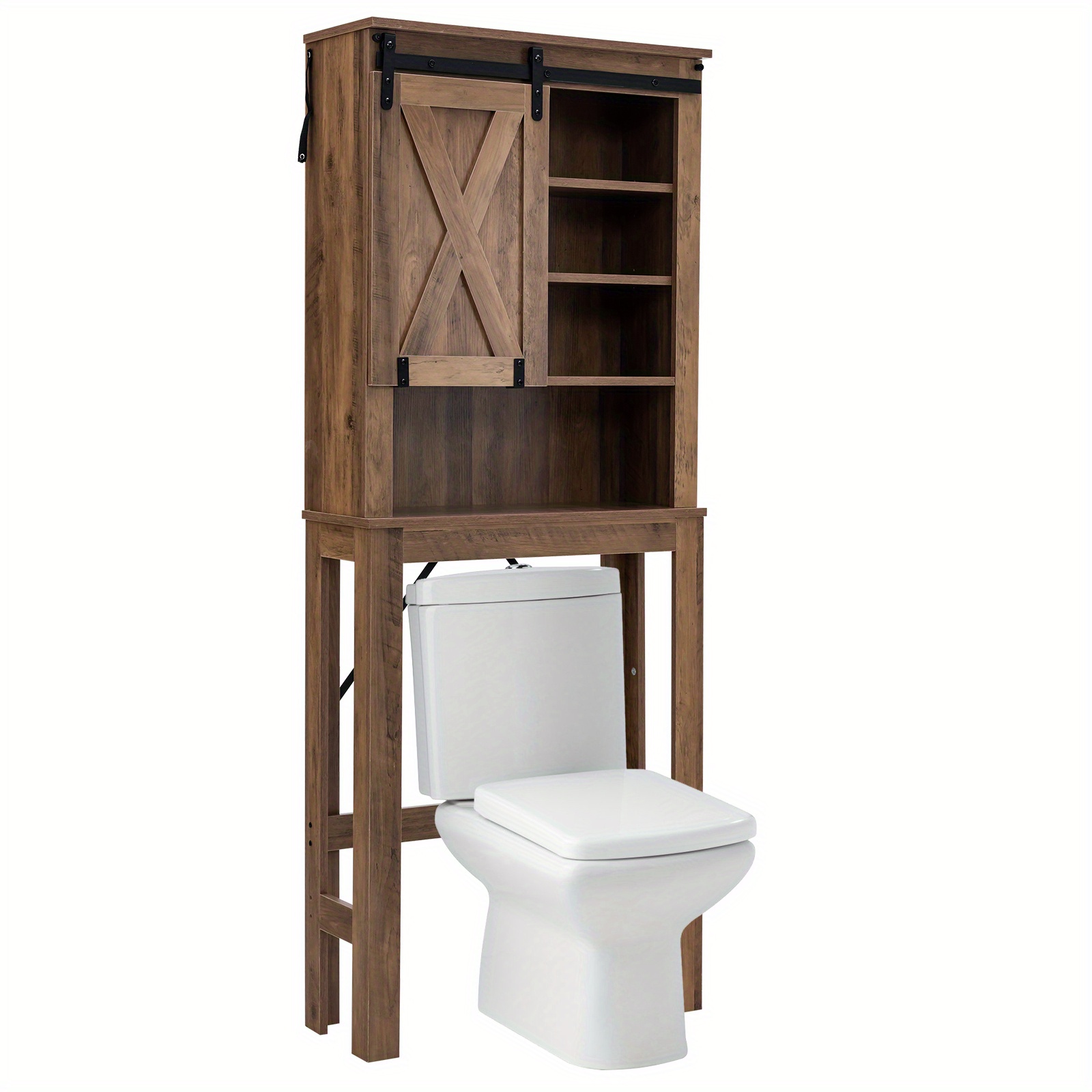 

Multigot Over The , Freestanding Sliding & 3- Shelves, Multifunctional Bathroom For Toilets,