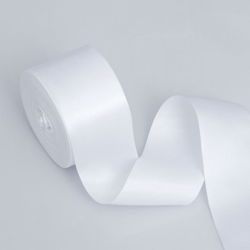 E-shop 1 Rolle Satinband 2,3 Zoll * 65,6 Fuß DIY Schmetterling Krawatte geeignet für Hochzeitsstuhlschmuck weiße Stuhsäume Hängebänner Brautdusche
