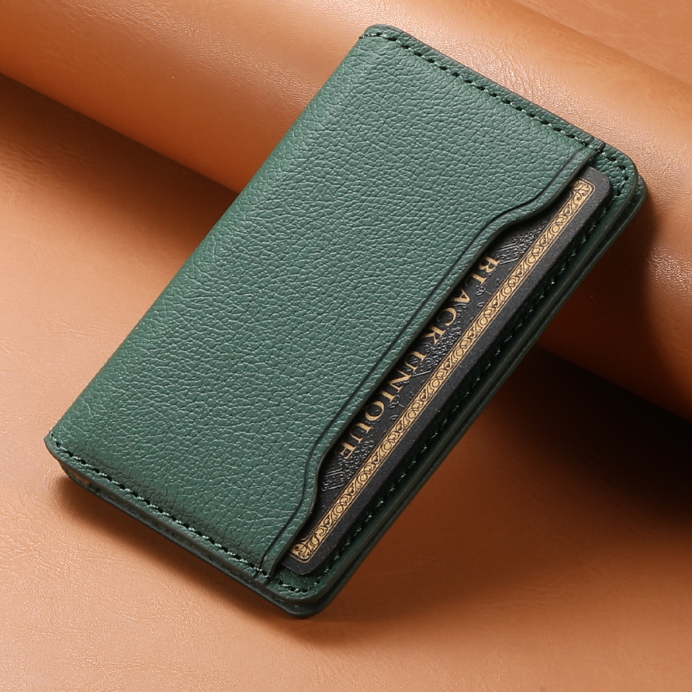 TEMU Pu Leather Patterned Back Sticker Mobile Phone Case Card Holder, Like, Portable For Outing