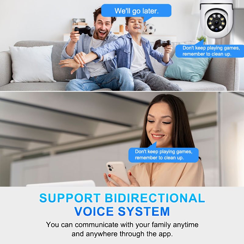 TERUHAL Smart Security Camera - 1080P HD, WiFi Enabled with Two-Way Audio & Full-Color Night Vision, Remote Viewing via App for Home Safety details 3