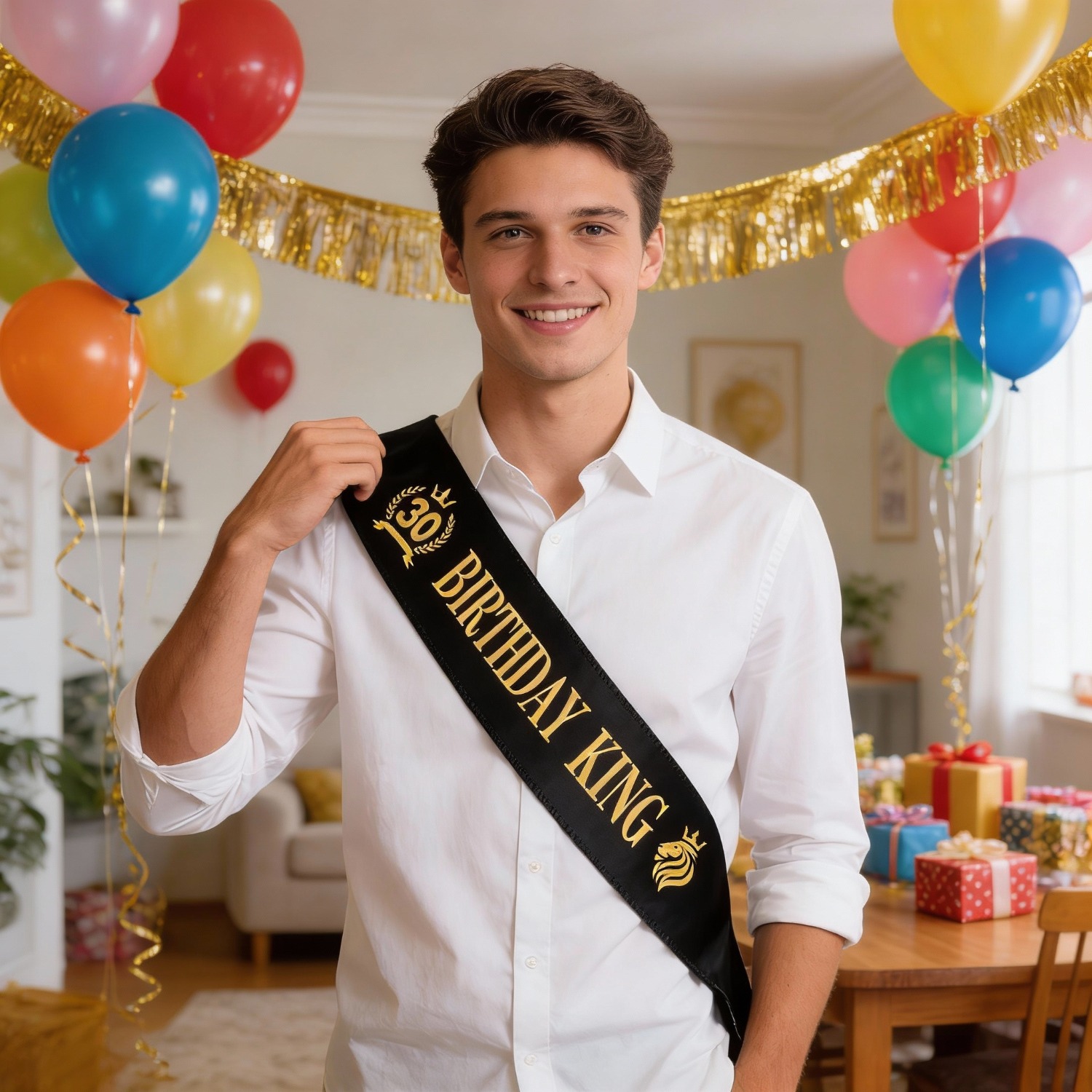 Image of 1pc 30th Birthday , A Gift For Men's 30th Birthday, Decorations For Men's Birthday Party, Photo Booth Props For The Party