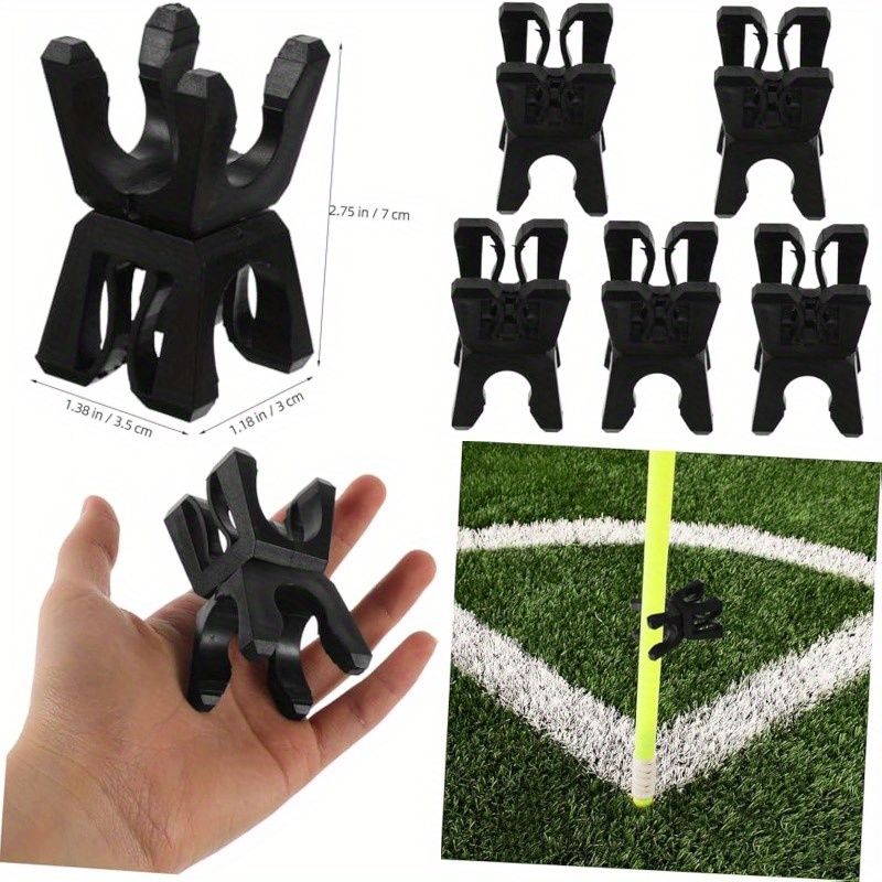 5pcs agility pole   durable plastic adjustable 360 rotatable soccer basketball training equipment waterproof field marking clips for sports training red transparent gray black secure     construction