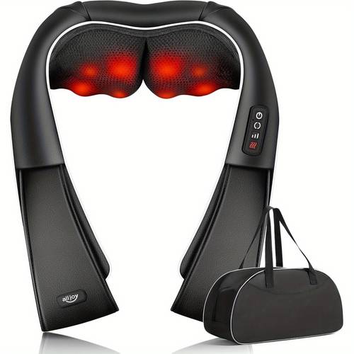 shiatsu back and neck massager with heating fathers day and mothers day gift 3d kneading massage pillow for shoulders legs feet and deep tissue of the body ideal gift for women men moms and dads