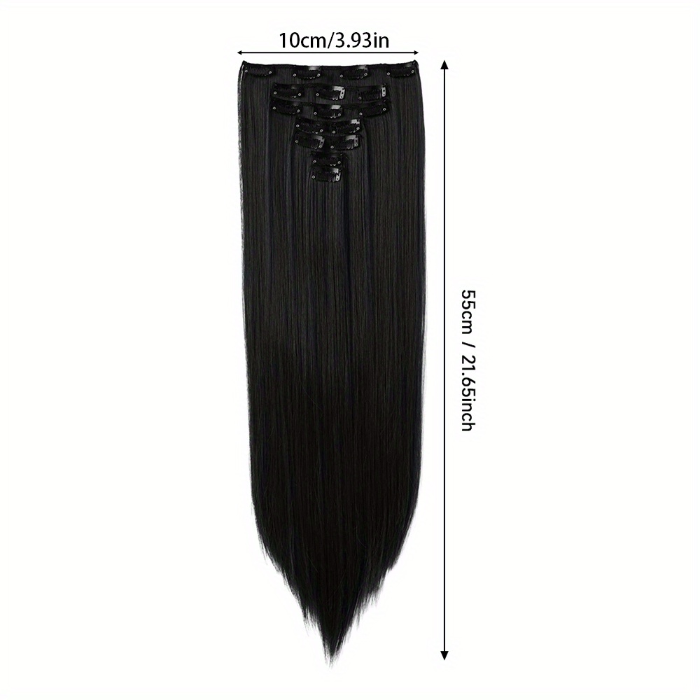 removable hair topper hair topper for women hair extensions clip in 6pcs 7pcs brown hair extension long wavy   clip in hair extension hair pieces for women blonde hair topper wig tools details 9