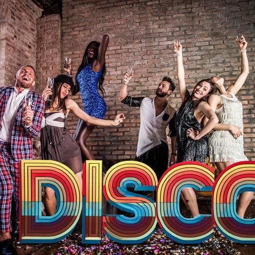 1 set 7 8ft colorful disco letters cardboard cutout stand size 70s 80s 90s themed party decoration backdrop photo props standup for birthday hip hop retro theme party supply cardboard cutouts