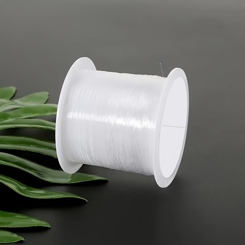TEMU Fil de pêche invisible de 2125,98 pouces - Corde transparente en nylon à unique, convient pour ballons, guirlandes, artisanat, , couture -