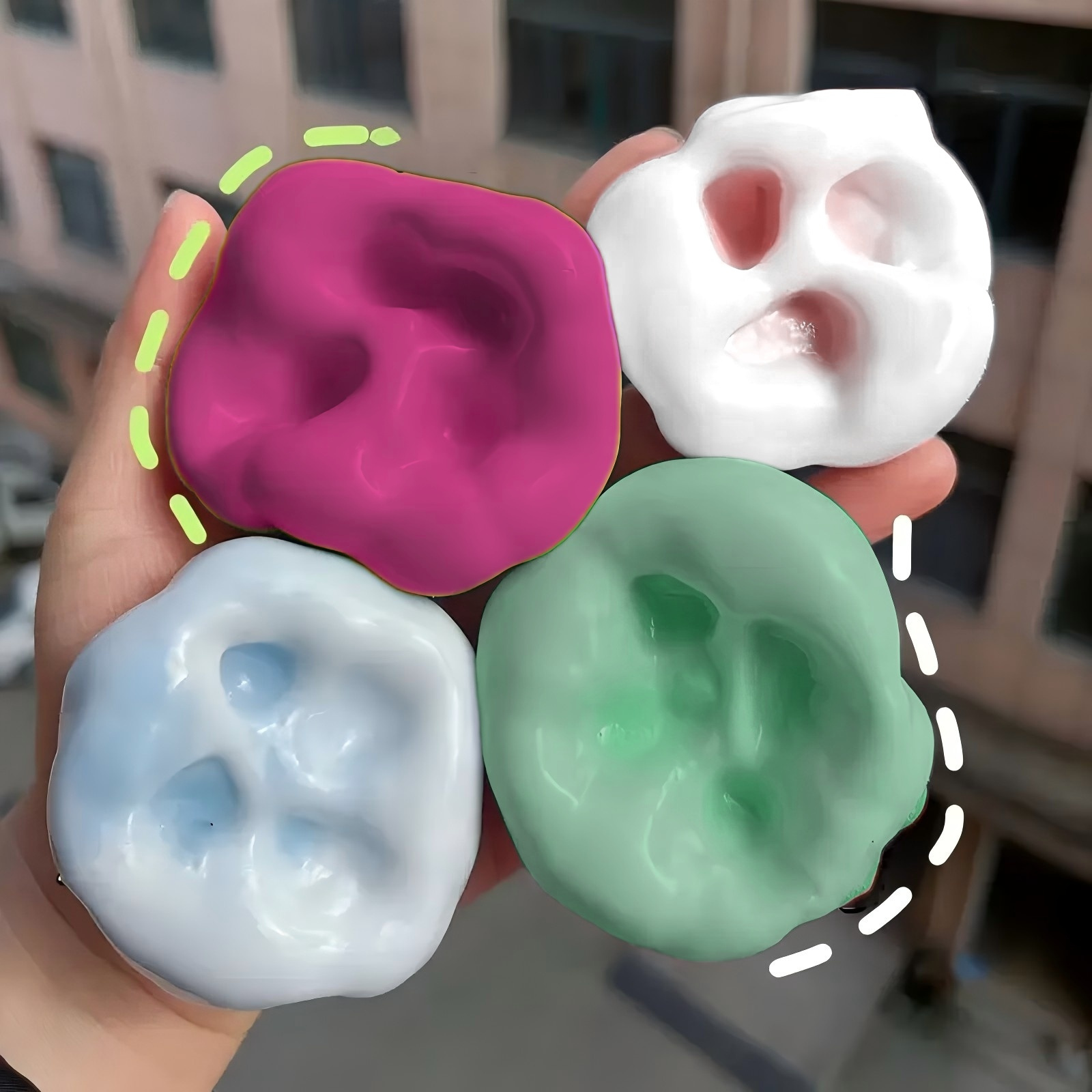 Sensory Relax Toys for Adults& Teens- Slow-Rising Jelly Fidget Squishy Ball, Non-Toxic TPU Anxiety Relief Gifts (12 Vibrant Colors)- Stocking Stuffers, Party Favors, Office Desk Toy for 14+
