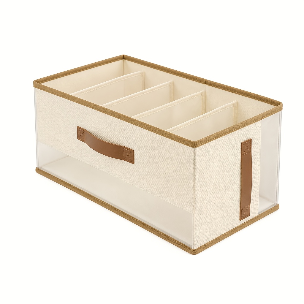 TEMU Boîte de rangement pour sacs à main, boîte de rangement, de place, rangement séparé, maison de location, dortoir, maison avec couvercle, sac