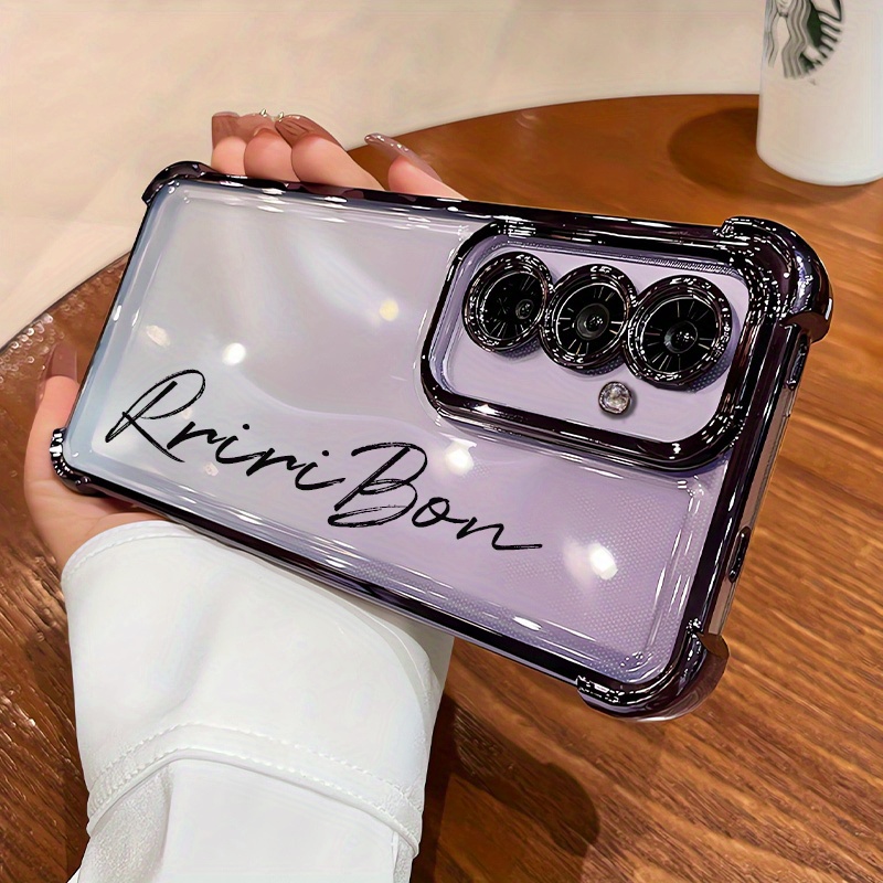 TEMU Phone Case: Diy Custom Text Four-corner Drop-proof Phone Case Suitable For Galaxy A56 5g, A55, A36, A26 5g