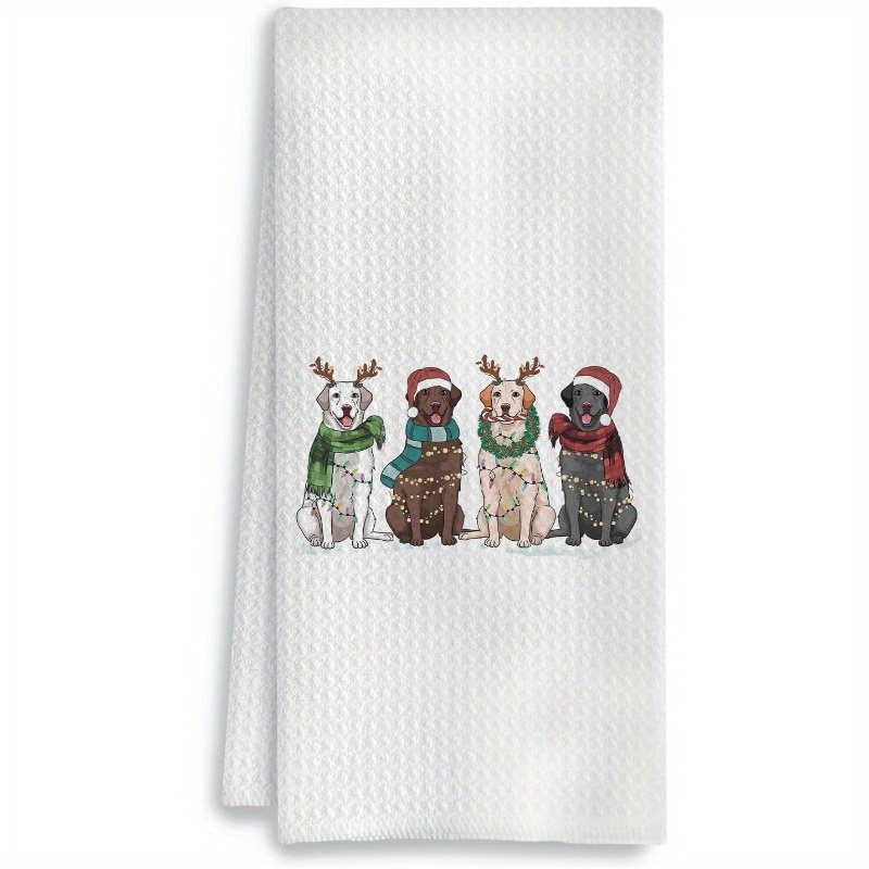 

Kitchen Towel - 18x26 Inch, Christmas & Bathroom Decor, Machine Washable Polyester Hand Towel