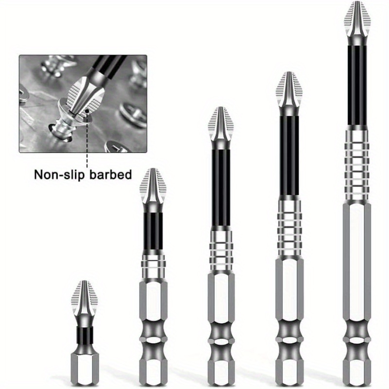 12pcs heavy-duty magnetic screwdriver drill bit set with ergonomic grip & color-coded tips - slip magnetic bits for home, car, electronics, furniture assembly - compatible with power drills & manual use - durable construction (no power required) - ideal for diy & - 2025 new model -   phillips, flathead, hex,  , slotted, square, torx,  , star, cross, diamond, h-head, square phillips bits - secure magnetic attachment for   & reduced cross-thread Product details 5