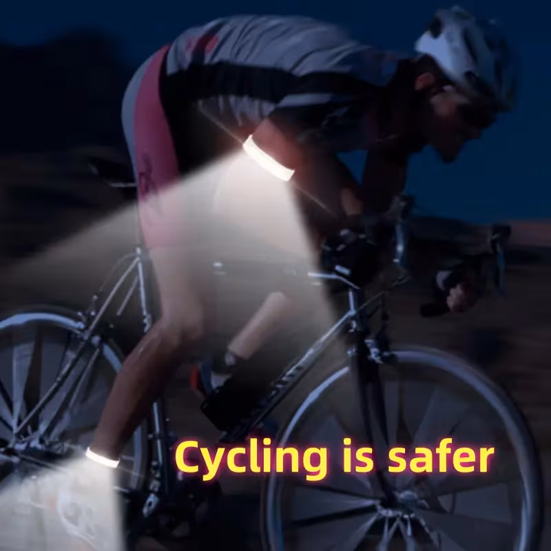 2pcs ultra light cob running wrist light usb c rechargeable safety bracelet w 3 button comfortable rubber strap for during night running walking cycling jogging visibility grey Product details 10