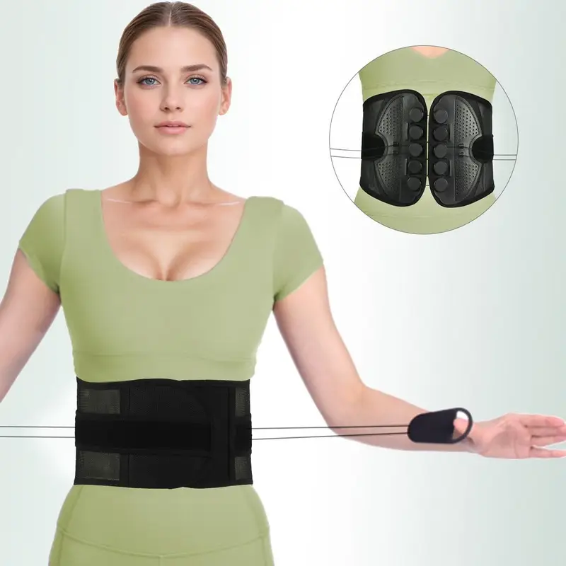 1pc adjustable sports belt breathable mesh   double drawstring sports belt unisex waist protection belt for outdoor sports hiking camping fitness office etc Product details 17