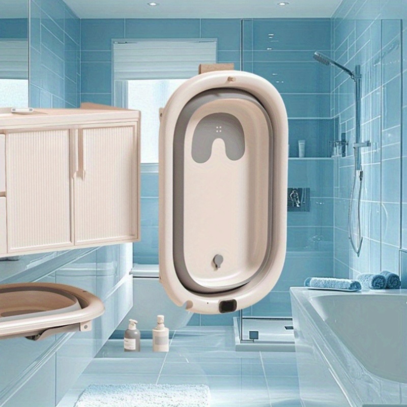 Space-Saving Foldable Bathtub Durable Polypropylene, Easy to Store Use  for Home Cleaning and Bathing, Multifunctional Design with Comfortable