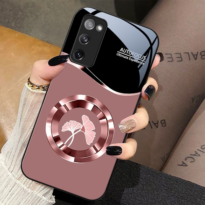 TEMU Glass Phone Case For Galaxy S20 Fe - New -e Tempered Glass Cover, Full-body With Anti-drop Protection And Watercolor Graffiti Text