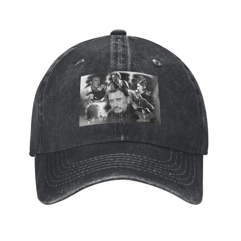 

[1pc Hallyday Baseball Cap] 1pc Hallyday Inspired Men's Baseball Cap, Adjustable , Lightweight, Machine Washable, Pvc Coated, Sports Style Snapback Hat With 100% Polyester Filling