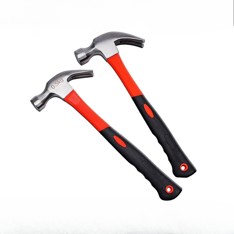 

High-carbon Hammer With Ergonomic Plastic Handle - Ideal For Home & Construction Nail Removal And Repair, Nail Tools