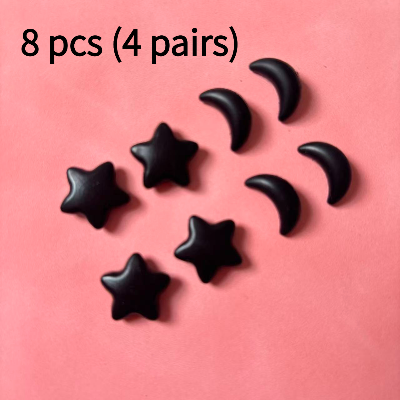 TEMU 8pcs (4 Paires) Étoile Lune Lunettes Silicone Antidérapant Crochet d'Oreille, Support Antidérapant pour Lunettes, Convient pour , l'Alpinisme,