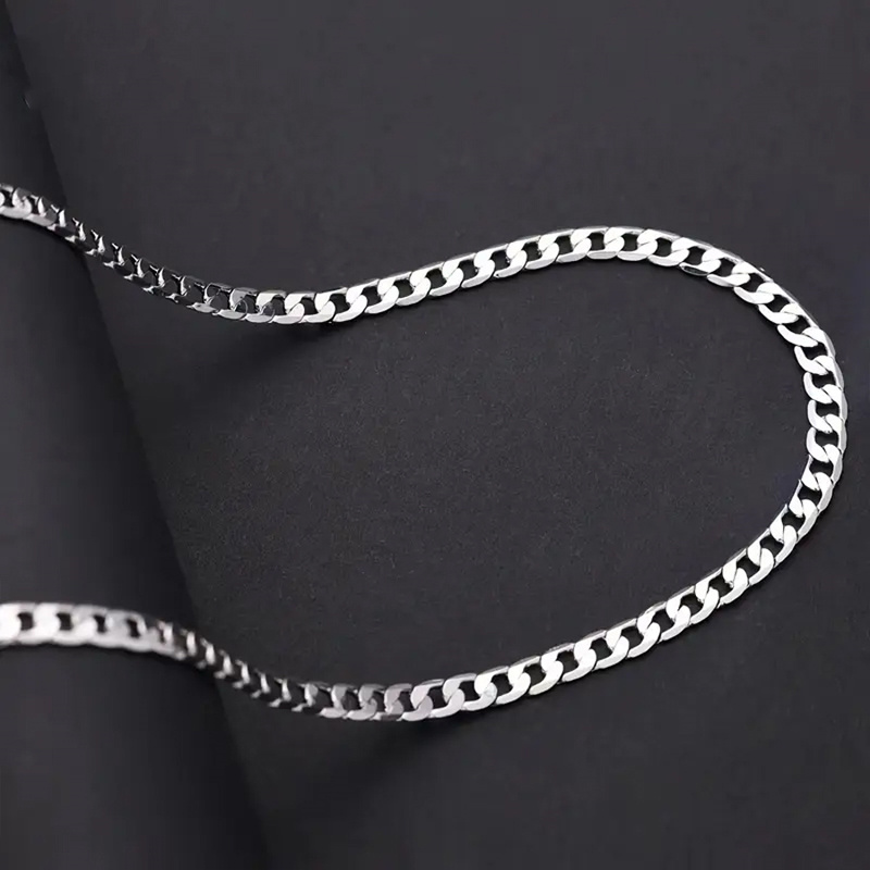 Men's 925 Sterling Silver Cuban Necklace — Stylish & Durable
