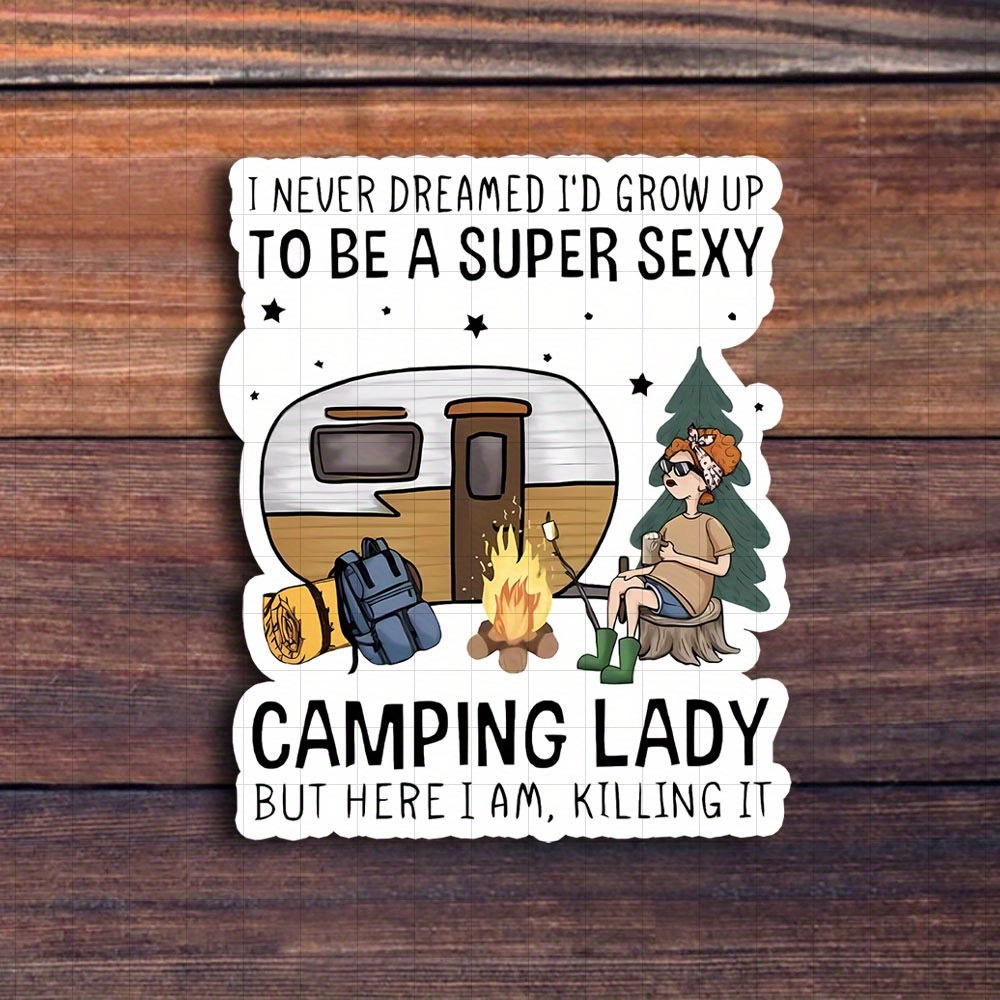 3 inch   i would become     woman but     sticker humorous and nature inspired vinyl sticker for laptops notebooks water bottles camping equipment personal areas