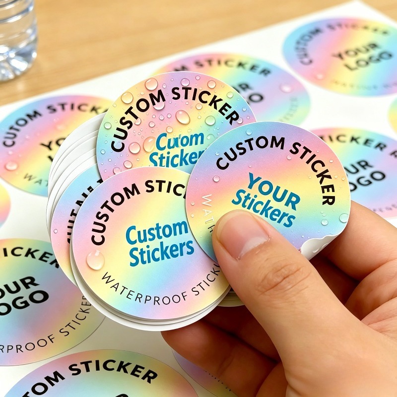 TEMU 53/99/199pcs Custom Round Logo Stickers, 3-8cm Personalized Stickers, Custom Image Text Emblem Design For Valentine's Day Wedding 's Day Easter