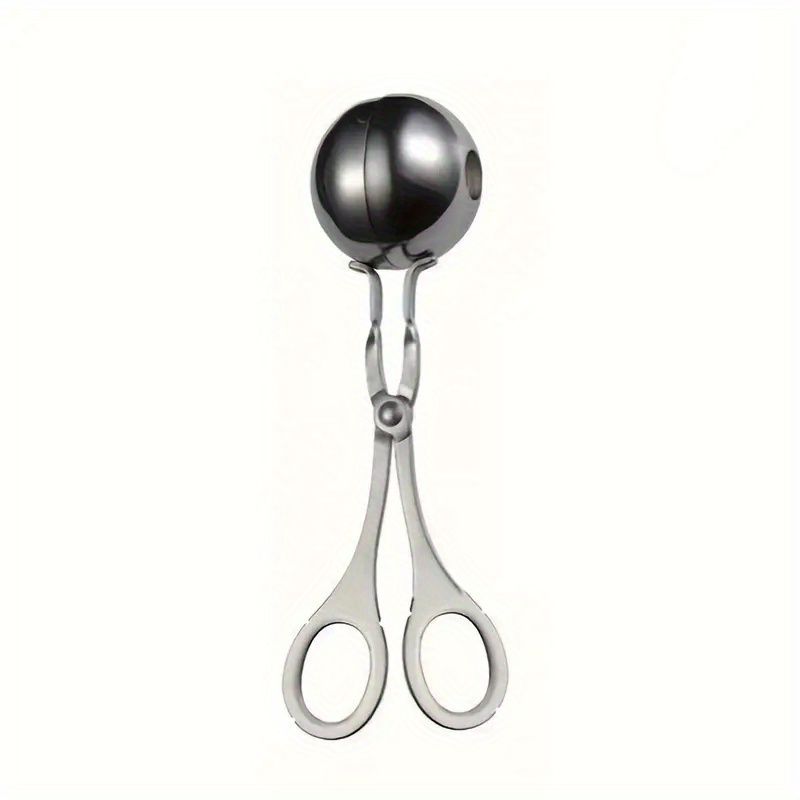 TEMU 1pc Cuillère Multifonctionnelle en Acier Inoxydable pour de Viande - Machine à Bouchons, Presse- et Pince Glace Outil Moule Riz Ballerine. Idéal