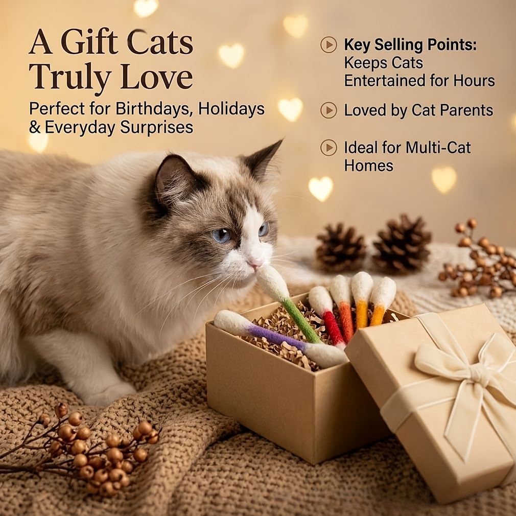 3pcs large cat wands interactive kitten toys durable chew toys for pets suitable for cat training and entertainment without battery Product details 6