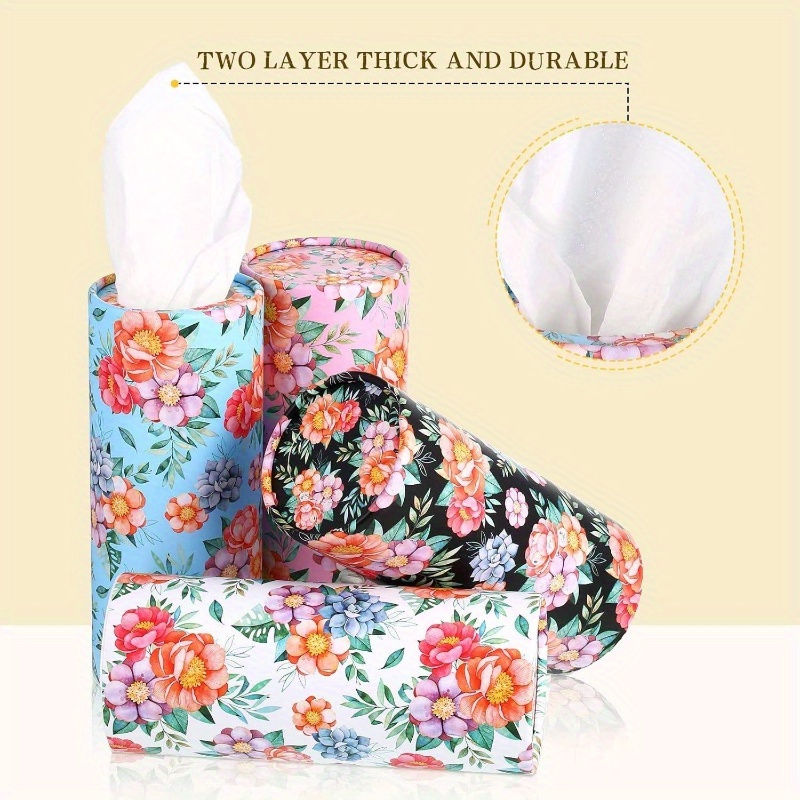 8 pack car tissue holder with facial tissue bulk cylinder car   for   for cup holder box round container colorful   car tissue holder travel essentials vibrant design durable construction   sturdy construction road   Product details 2