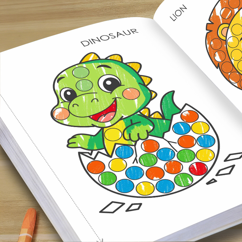 Dot-Activity & Coloring Book for Ages 3-6