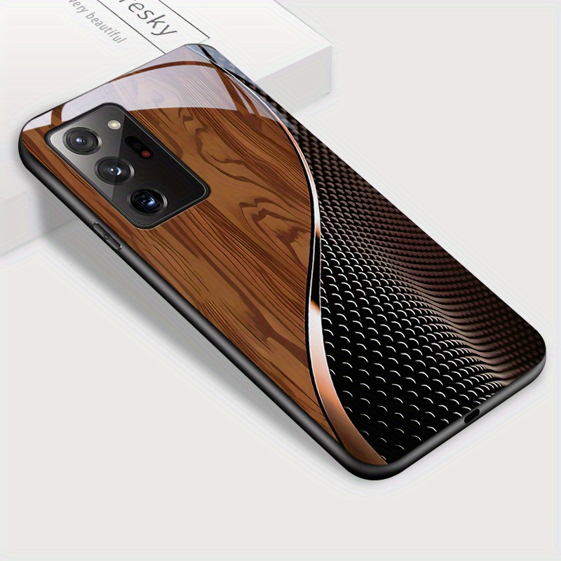 for samsung galaxy note 20 ultra phone case fashion glossy stylish tempered glass casing shockproof back cover
