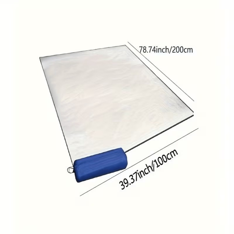 Zložljiva, vlažnosti odporna in toplotno izolirana spalna podloga - Lahka EPE pena, dvostranska izolacijska podloga iz aluminijaste folije,