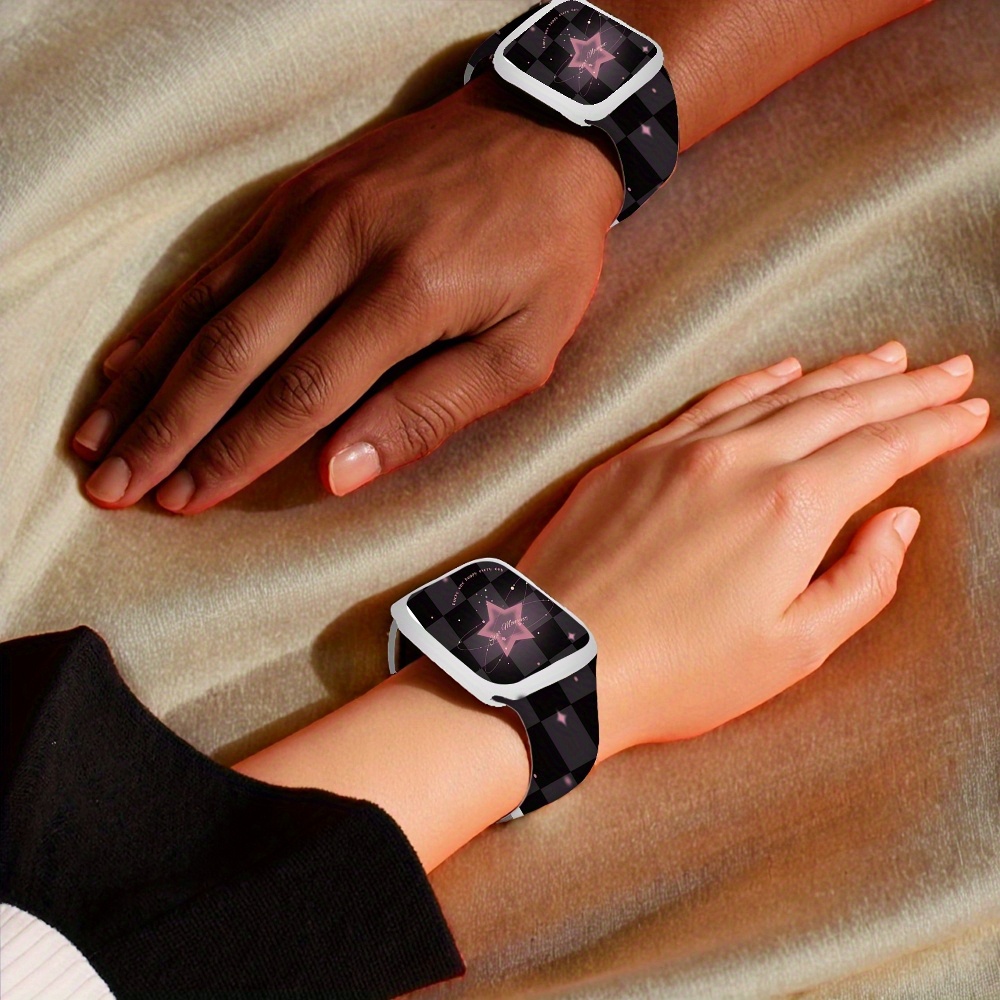 Lucky Star & Checkered Pattern Gift Set for iPhone and iWatch