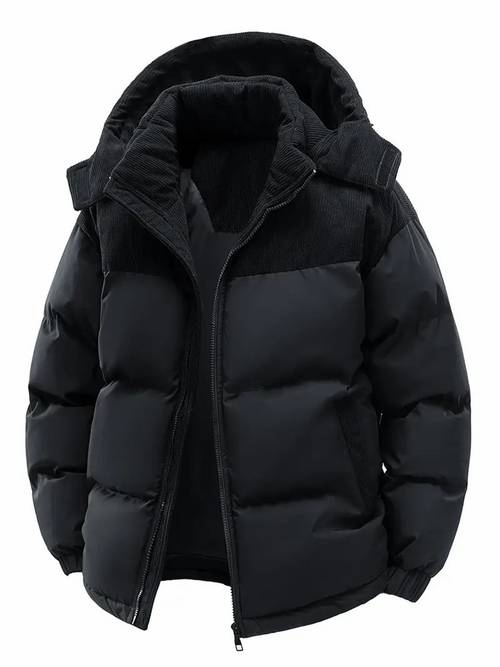 1pc new winter coat for teenager with a hood featuring a detachable warm hood and color design ideal for couples and youth outdoor activities daily commuting travel hiking work attire and as gifts