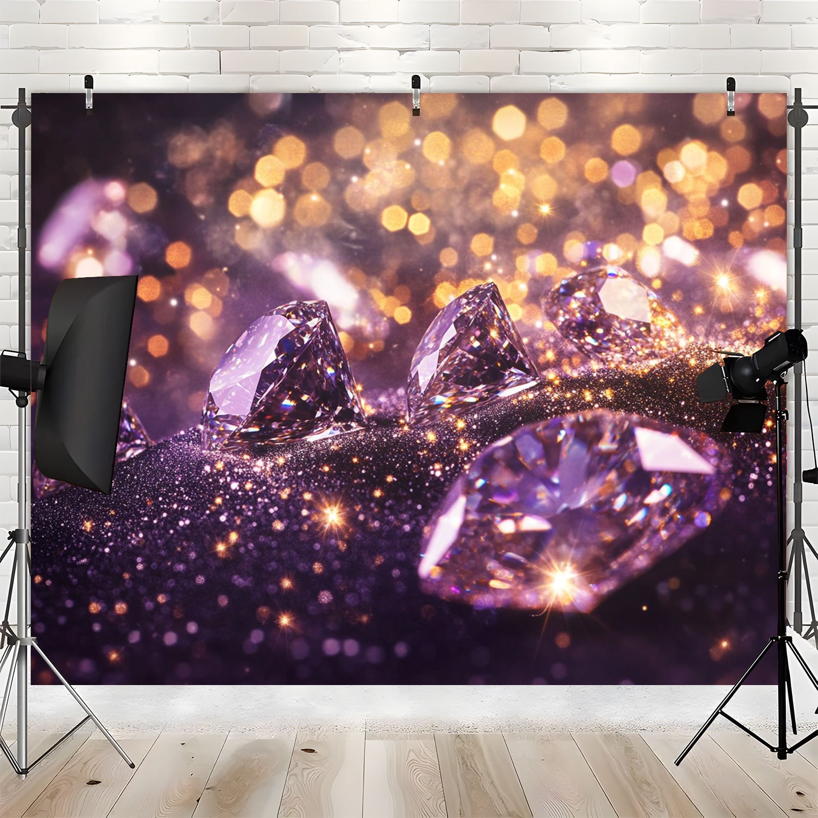 Glitzernder Pailletten-Wandhintergrund 2,7x1,2 M – Für Fotohintergrund Bei Hochzeit, Party, Disco, Babyshower