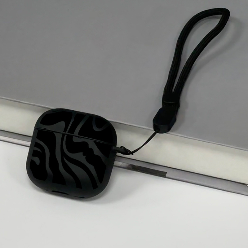 TEMU Suitable For New Anti-lost Non-slip Frosted Design Stylish Irregular River Pattern Headphone Case Suitable For Airpods 1/2/3/4/pro/pro 2