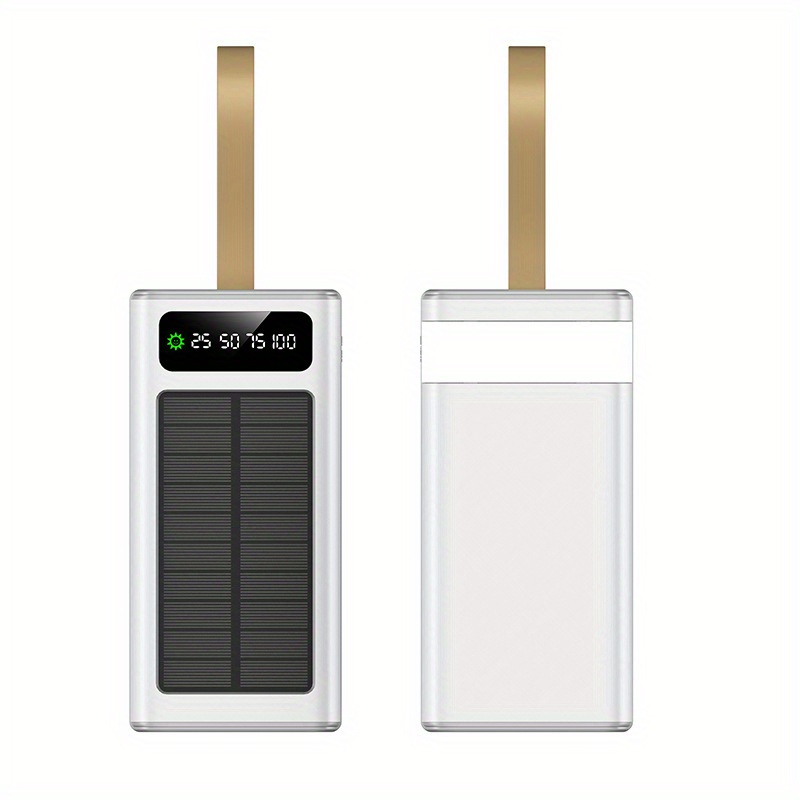 TEMU [solar Power Bank] 85000mah Portable Solar Power Bank | 22.5w Fast Charging, 7 Usb Ports, Built-in Flashlights, For All Mobile Devices, For