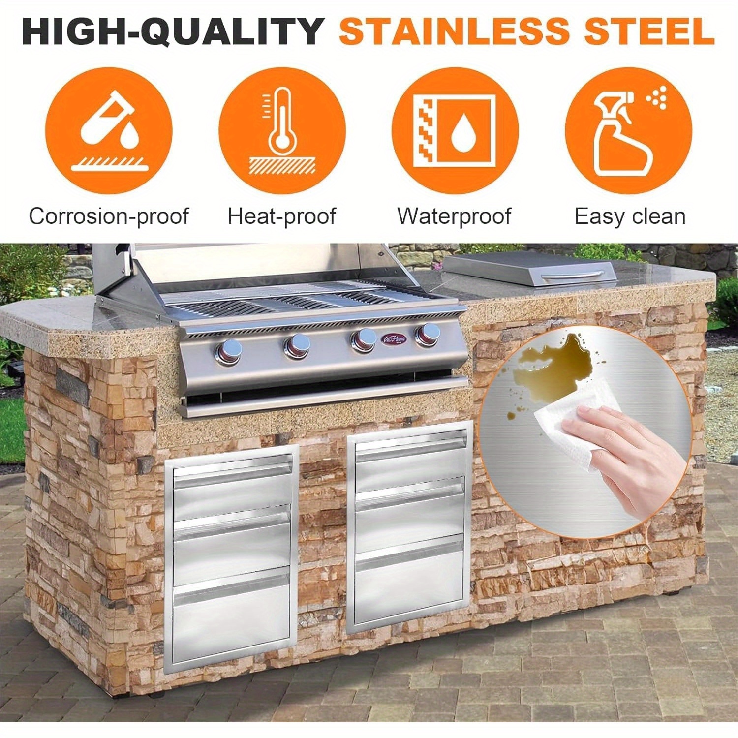 Grill Pvc Outdoor Kitchen Cabinets Best Price Sale Garden Metal