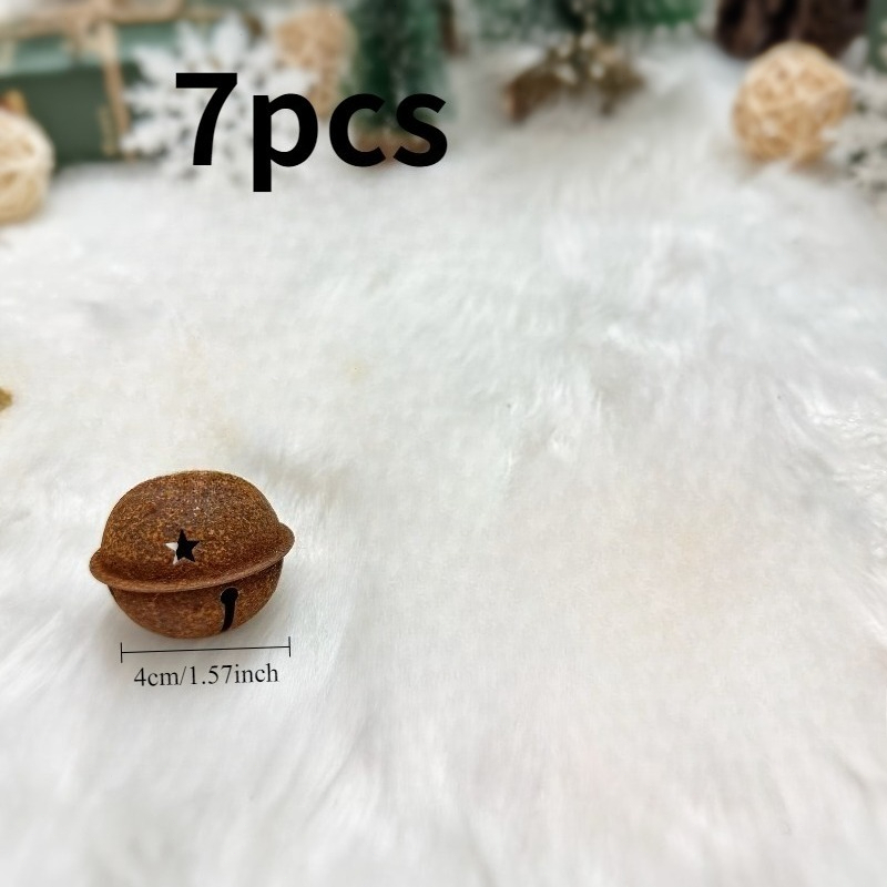 TEMU 7 pezzi di di natalizi arrugginiti, decorazioni festive da appendere per confezioni regalo, albero di Natale, , decorazioni festive per ,