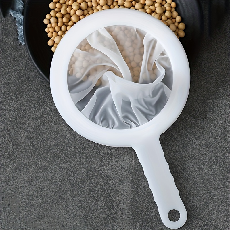 500-Count Ultra Fine Mesh Filter| Reusable Hanging Sieve for Home Brewing, Kitchen, Juice and Flour Straining, Easy-to-Clean Multi-Functional Food Strainer, Made of Plastic